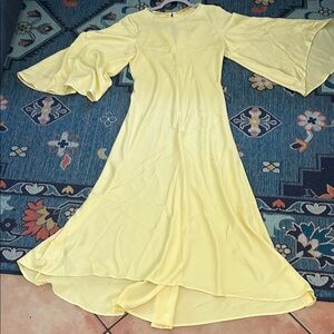 Mango Light Yellow Dress
